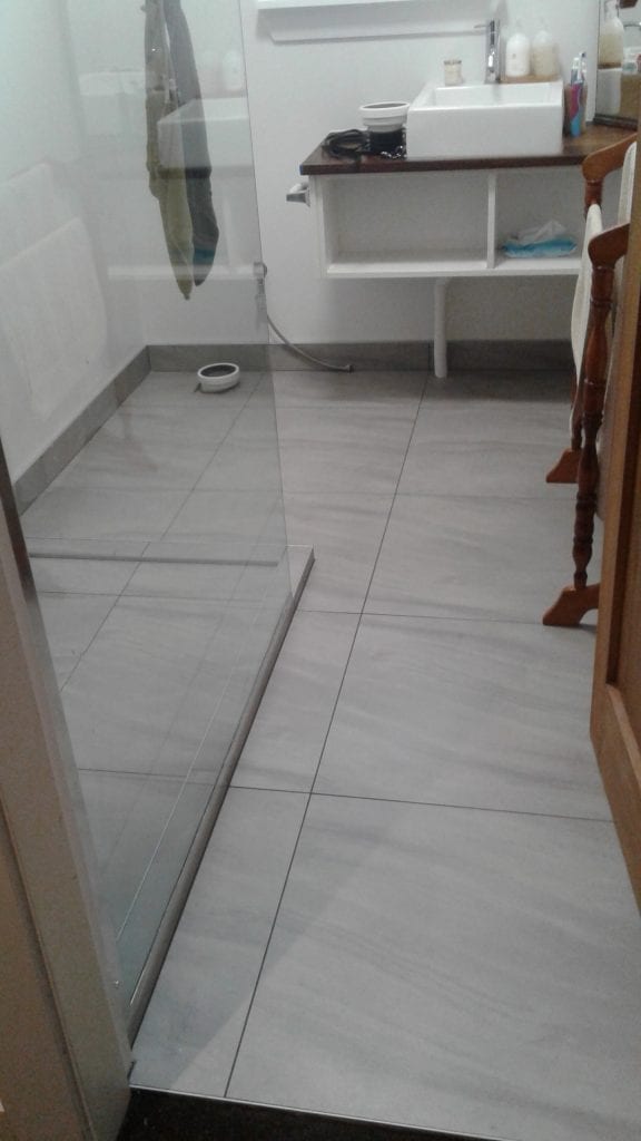 Tiled shower base